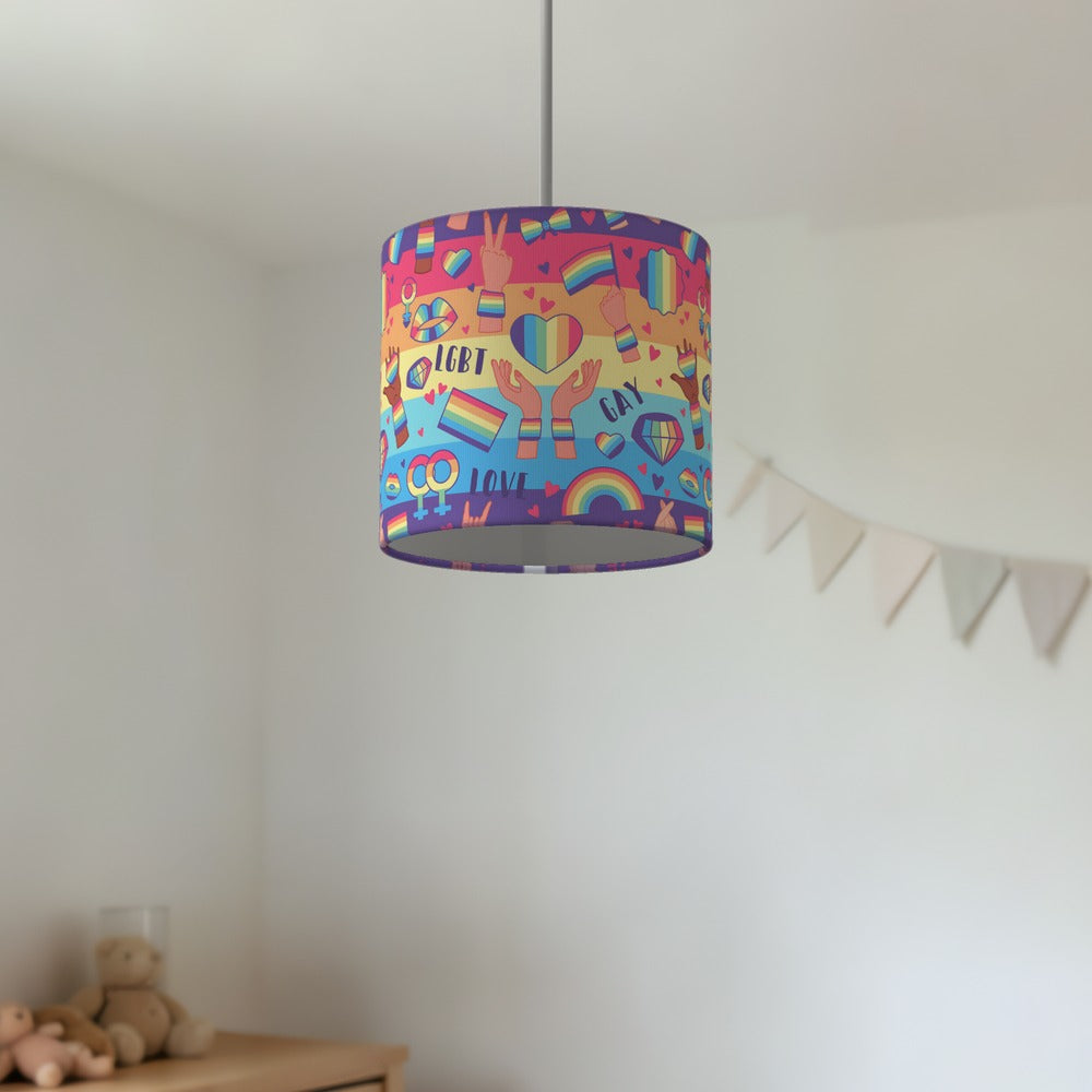 Vibrant Lgbt Rainbow Pride lampshade