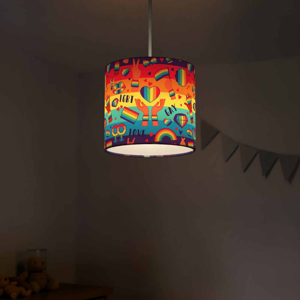 Vibrant Lgbt Rainbow Pride lampshade