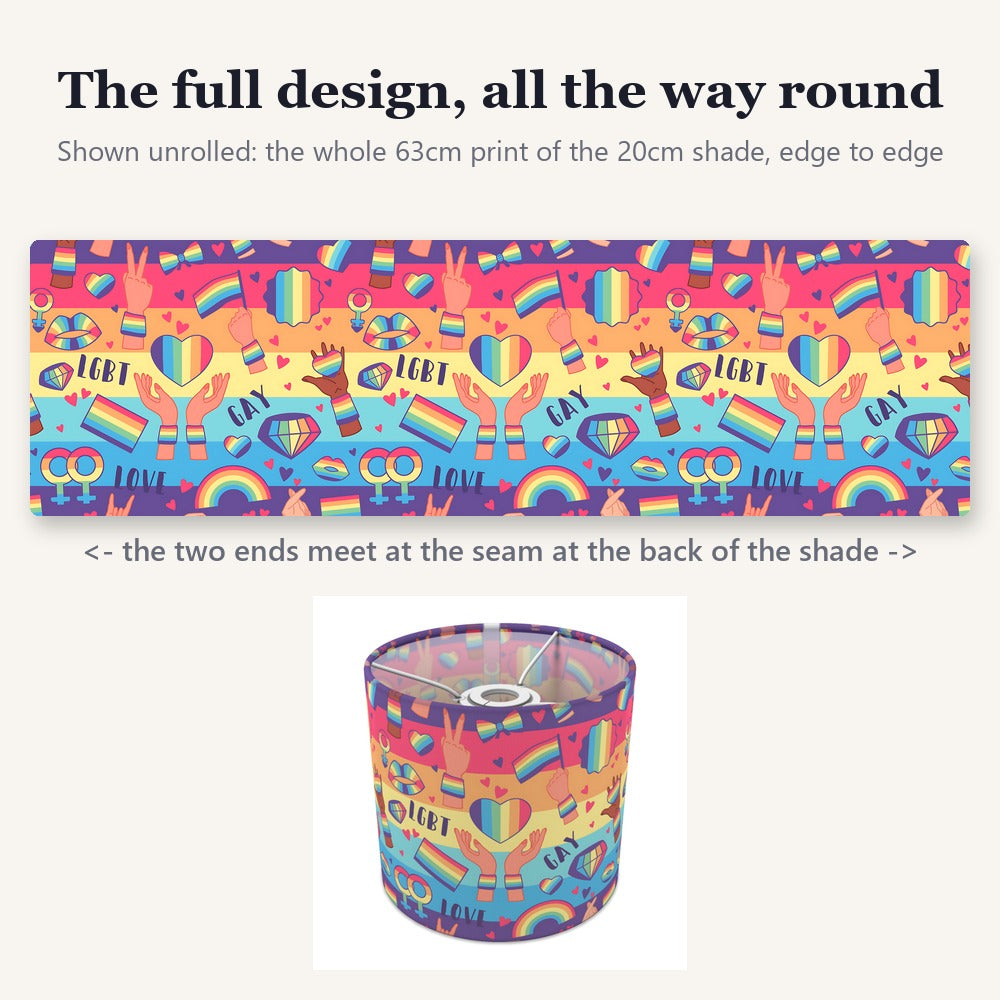 Vibrant Lgbt Rainbow Pride lampshade