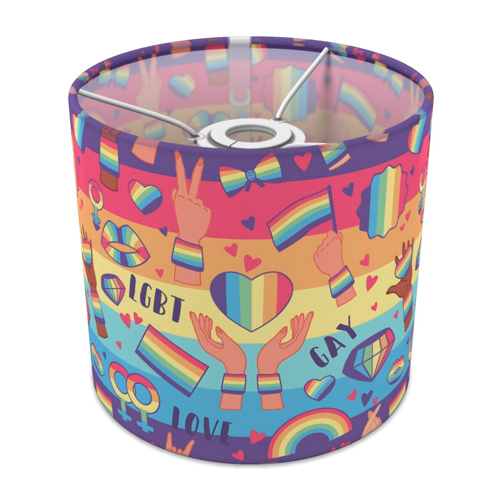 Vibrant Lgbt Rainbow Pride lampshade - 20cm Ceiling
