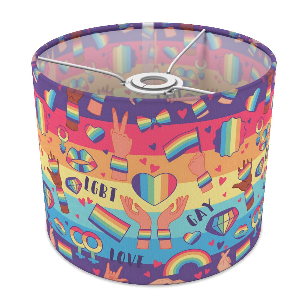 Vibrant Lgbt Rainbow Pride lampshade - 25cm Ceiling