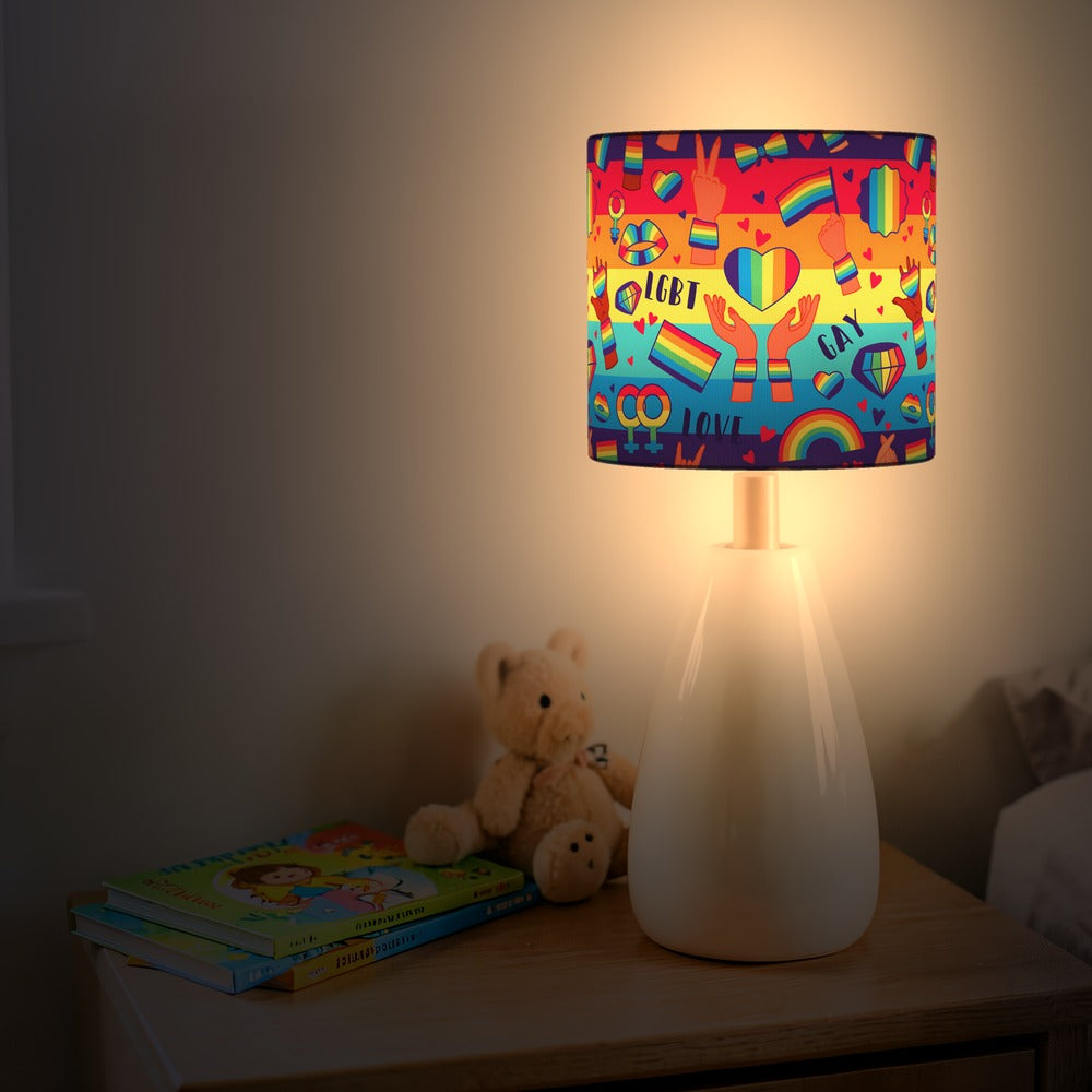 Vibrant Lgbt Rainbow Pride lampshade