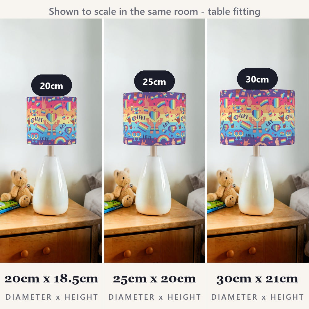 Vibrant Lgbt Rainbow Pride lampshade