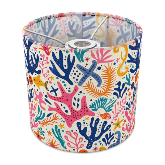 Colourful Coral and Sea Creatures lampshade - 20cm Ceiling