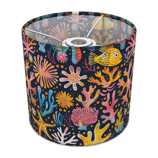 Starfish Coral And Fish lampshade - 20cm Ceiling