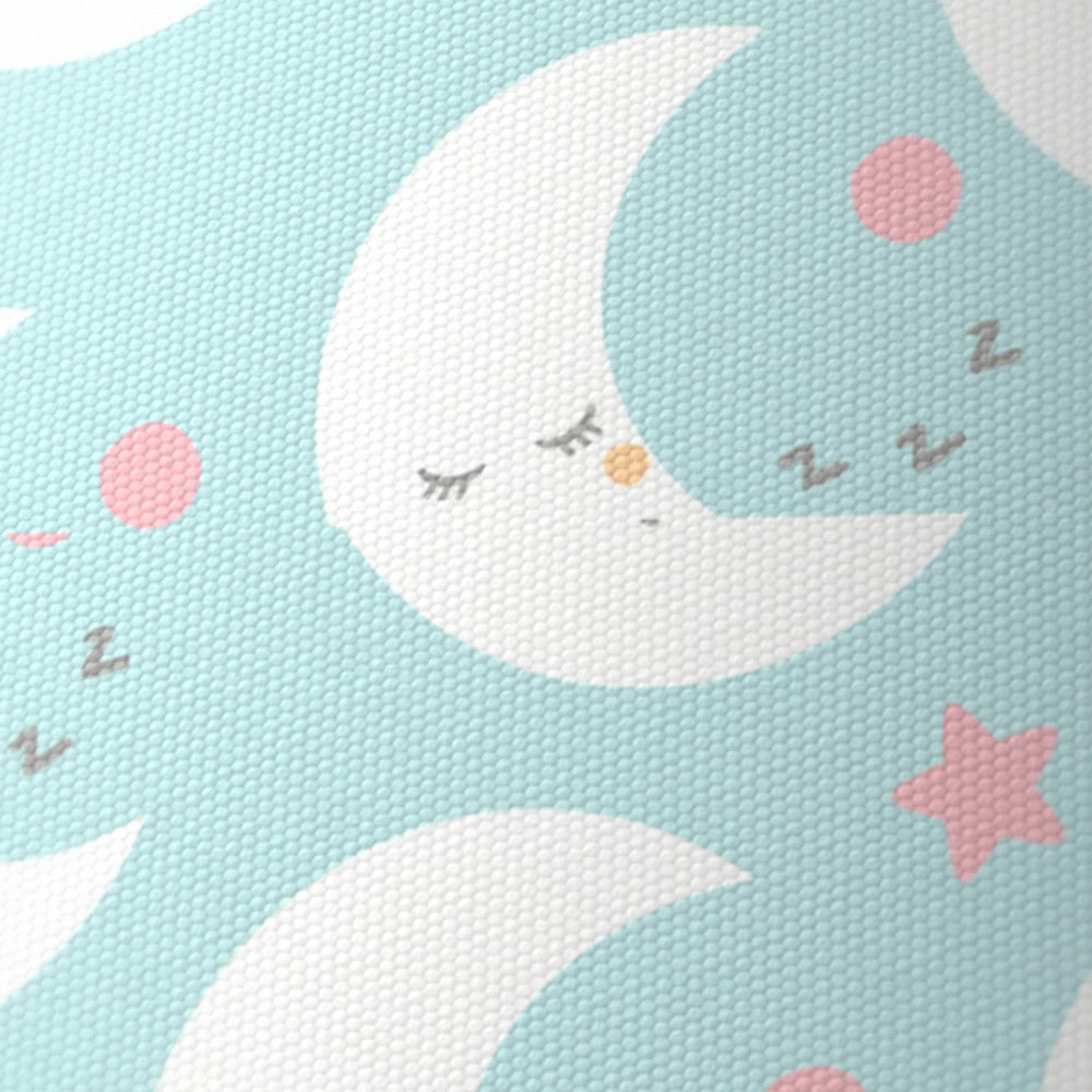 Cute Sleeping Moon and Pink Stars lampshade