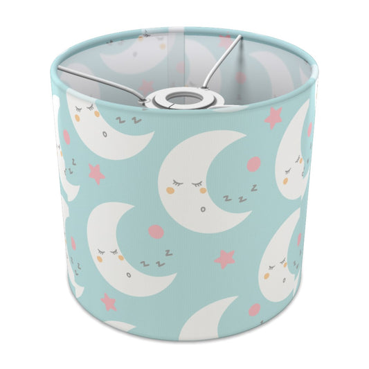 Cute Sleeping Moon and Pink Stars lampshade - 20cm Ceiling