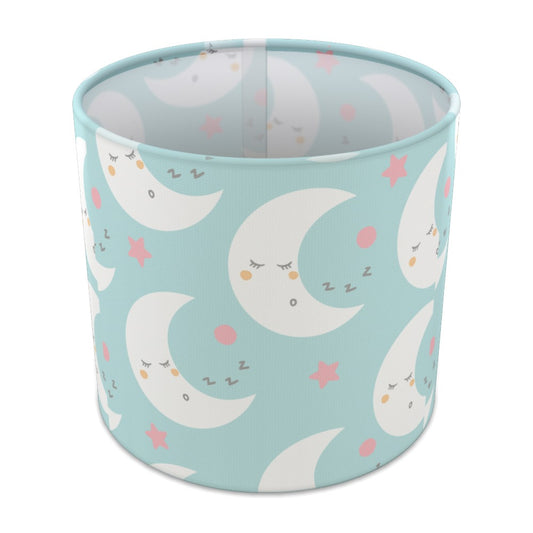 Cute Sleeping Moon and Pink Stars lampshade - 20cm Table