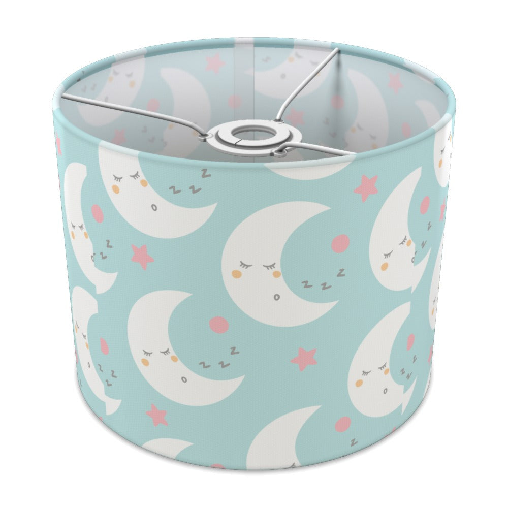 Cute Sleeping Moon and Pink Stars lampshade - 25cm Ceiling