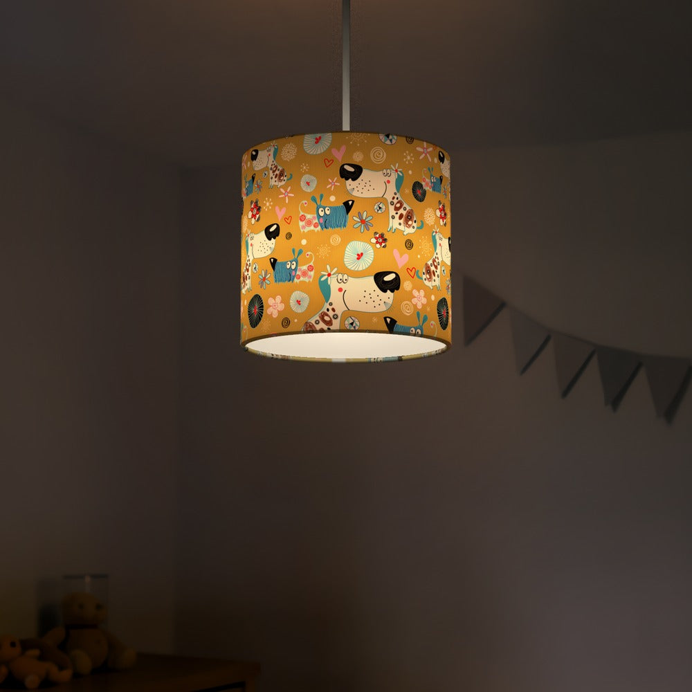 Playful Puppy Paws lampshade