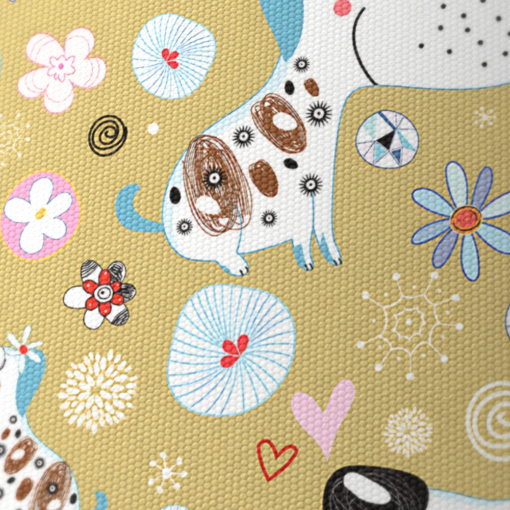 Playful Puppy Paws lampshade