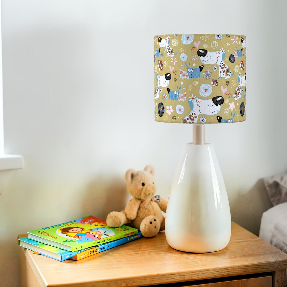Playful Puppy Paws lampshade