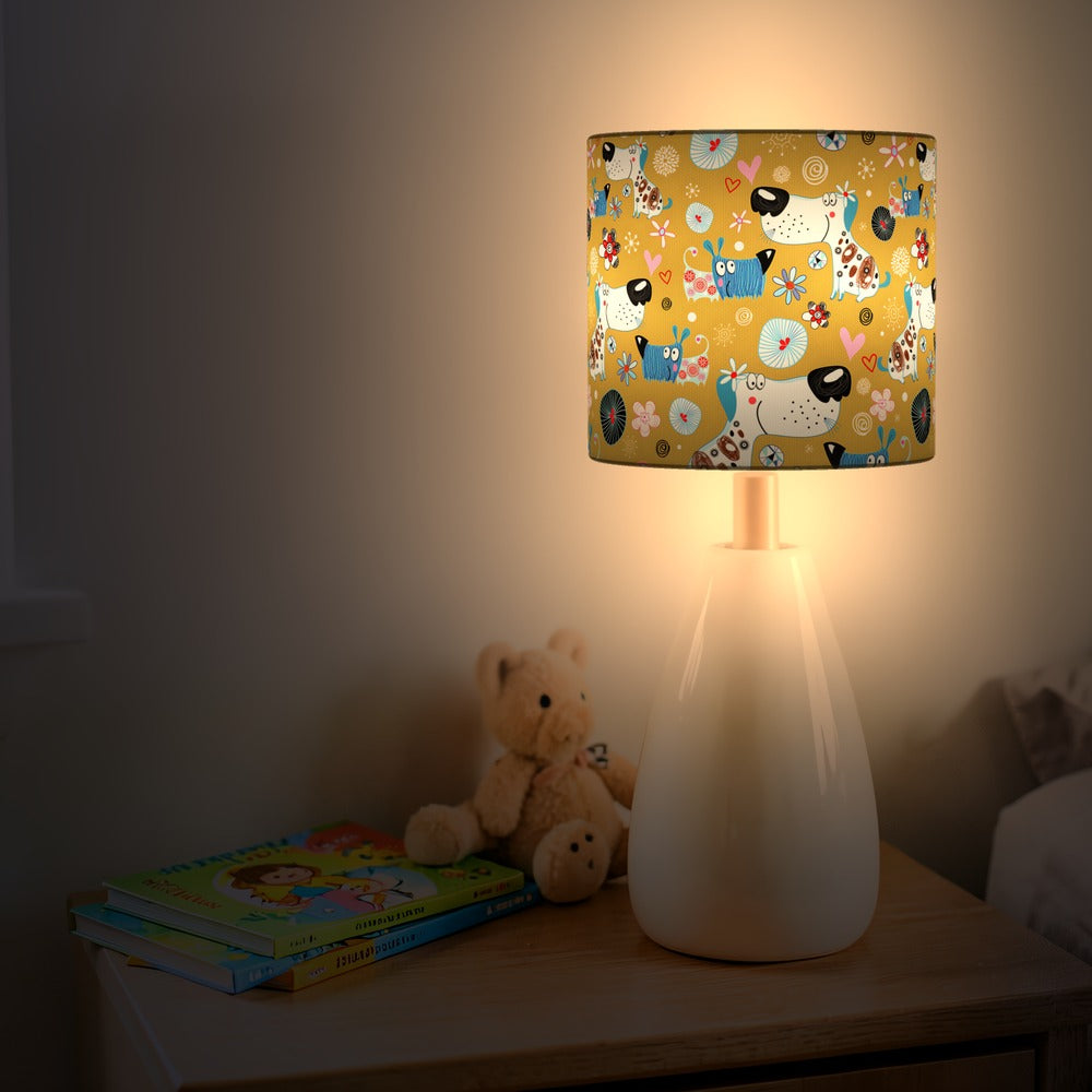 Playful Puppy Paws lampshade
