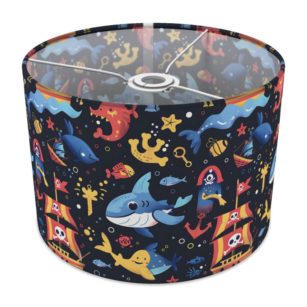 Whimsical Sharks and Pirates lampshade - 30cm Ceiling