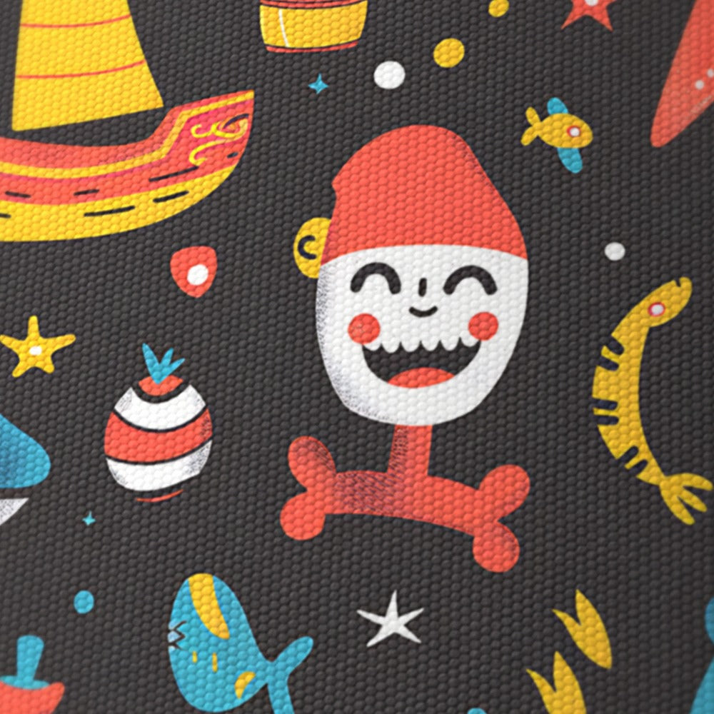 Bright Shark and Starfish lampshade