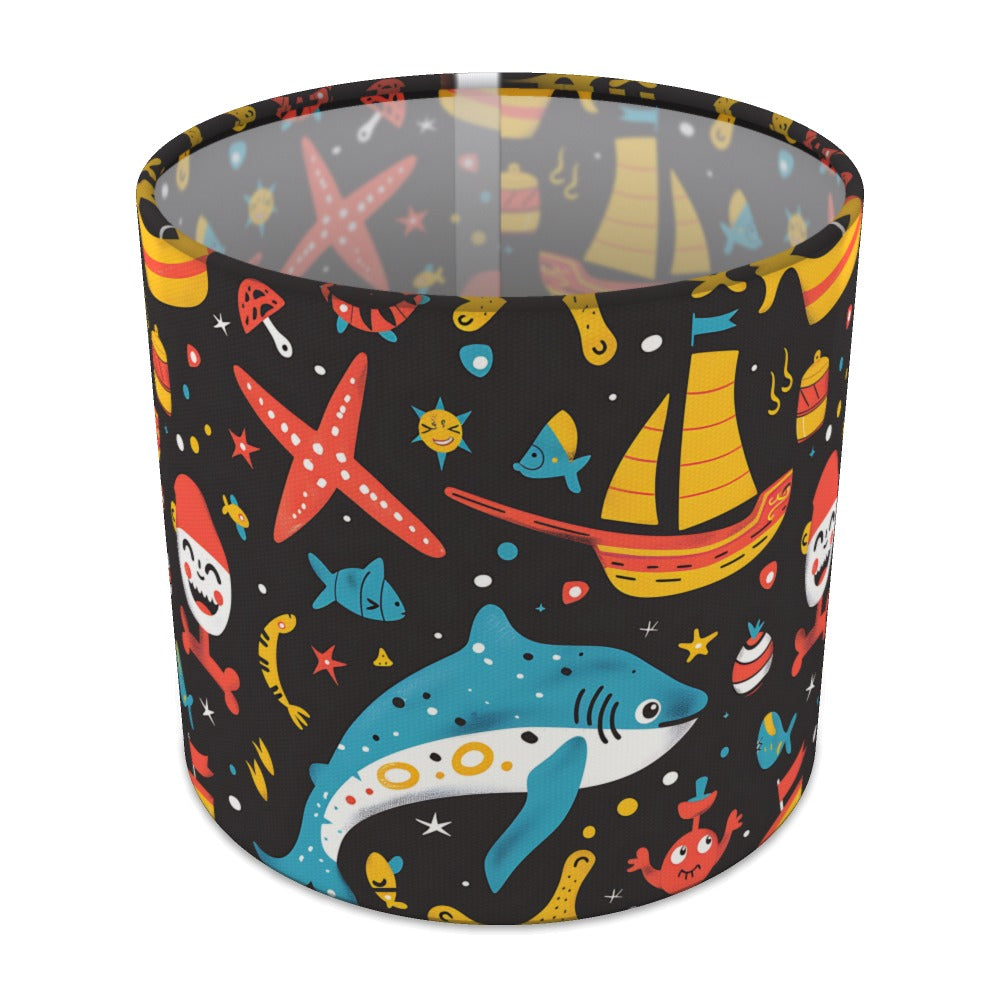 Bright Shark and Starfish lampshade - 20cm Table