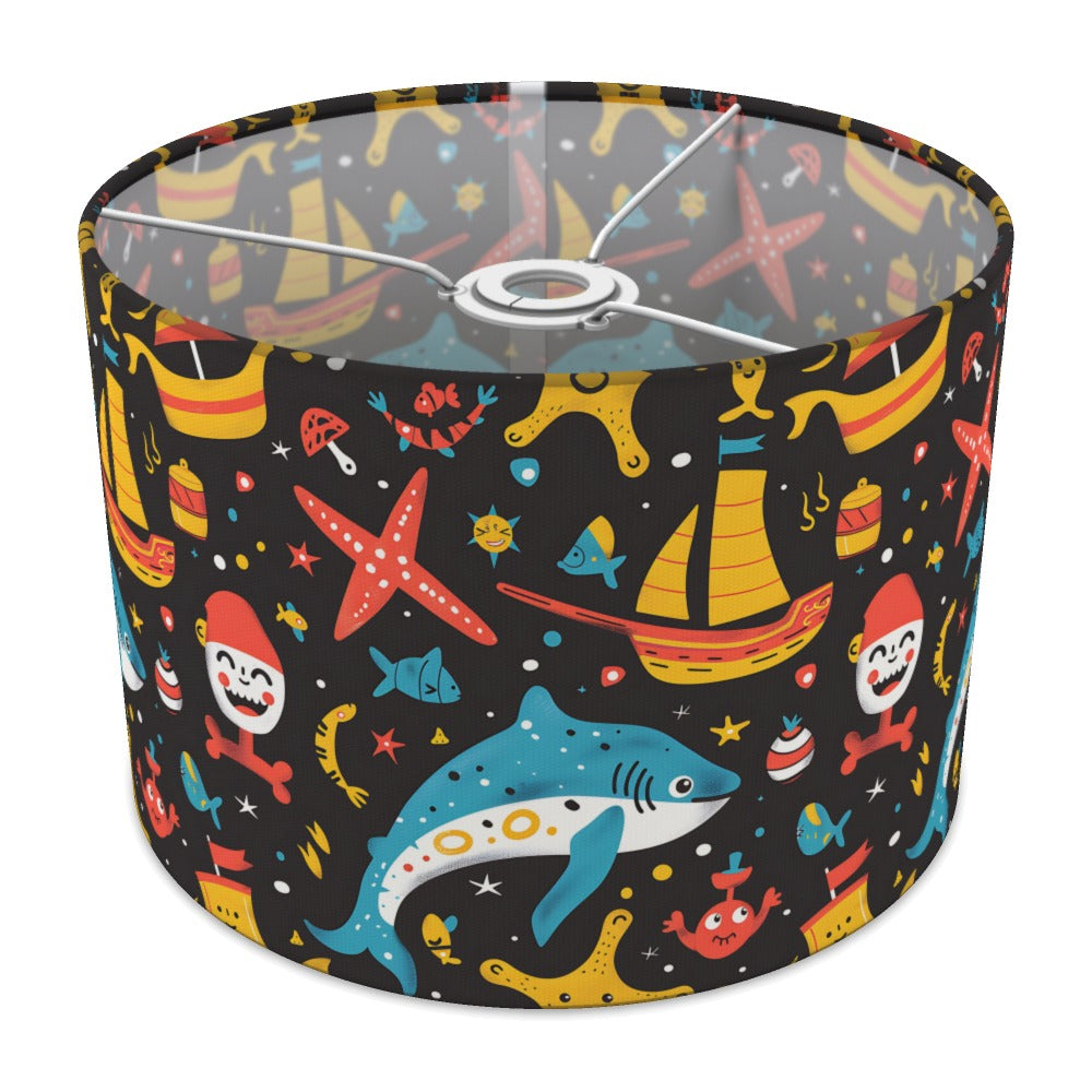 Bright Shark and Starfish lampshade - 30cm Ceiling
