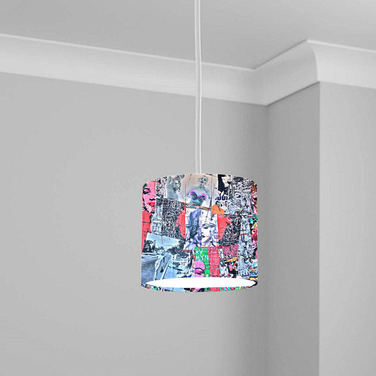 Streetart Lampshade Madonna Naked Hitchhiking Street Art Banksy Bedroom Lightshade 20CMX18.5CM