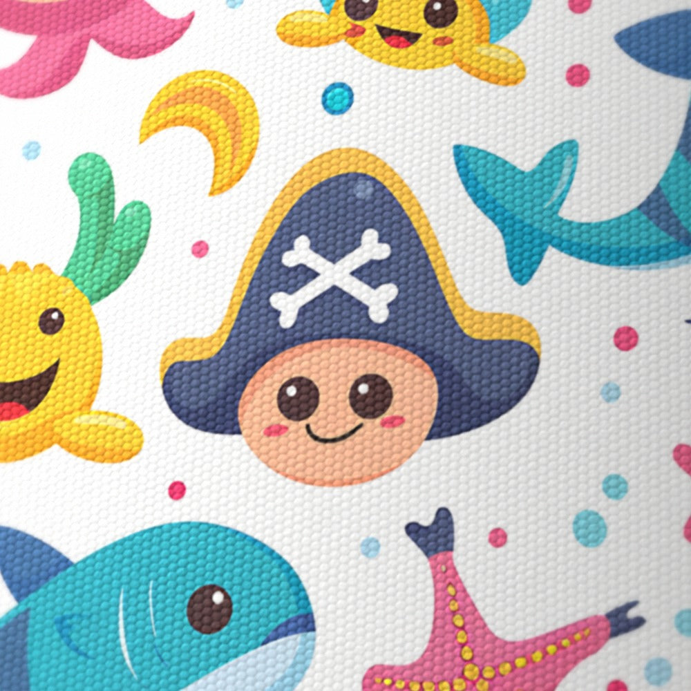 Pirate Characters and Fish lampshade