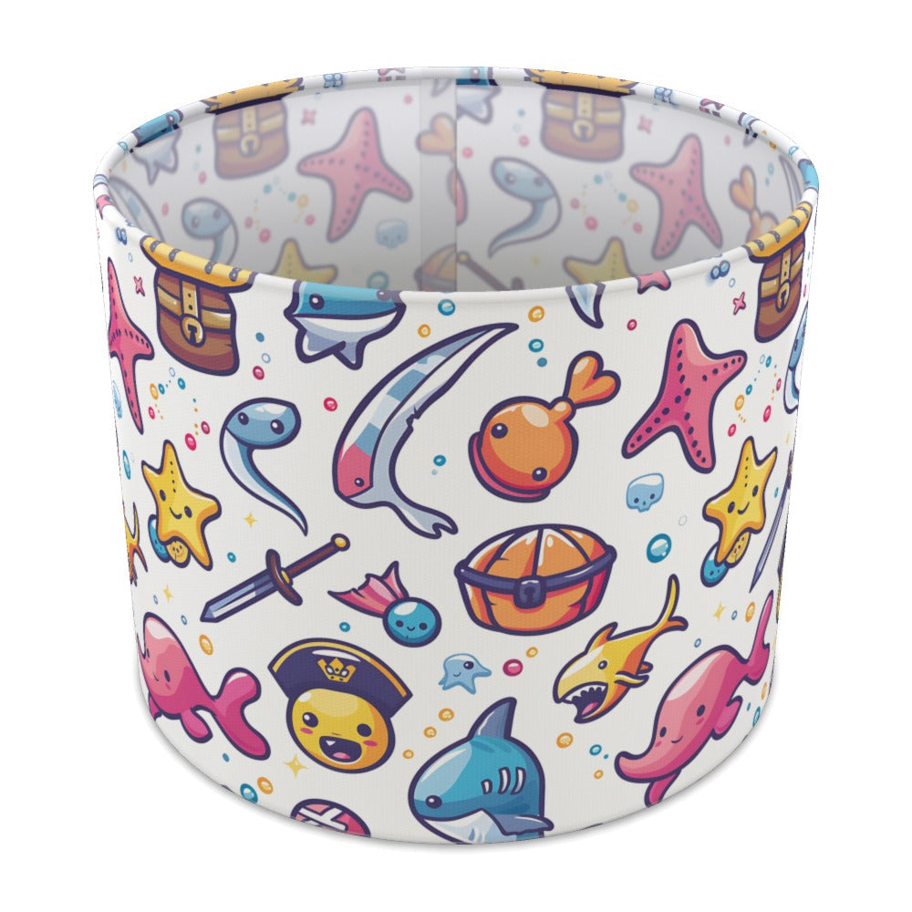 Pirate Shark Treasure lampshade - 25cm Table