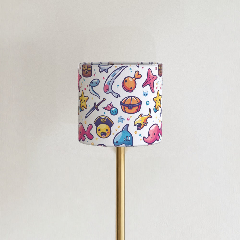 Pirate Shark Treasure lampshade