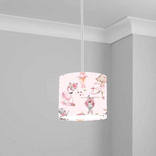Pastel Unicorn and Stars Ceiling Lampshade Lightshade for Nursery - 20cm x 18.5cm