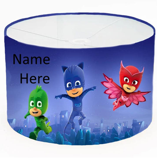 Personalized Superhero Cartoon Ceiling Lampshade Lightshade for Nursery - 20cm x 18.5cm