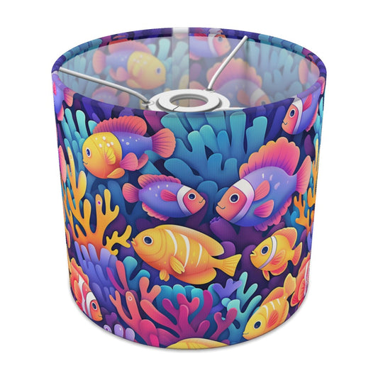 Colourful Fish with Coral lampshade - 20cm Ceiling