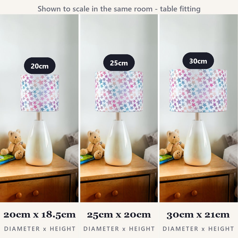 Multicolor Star Pattern lampshade