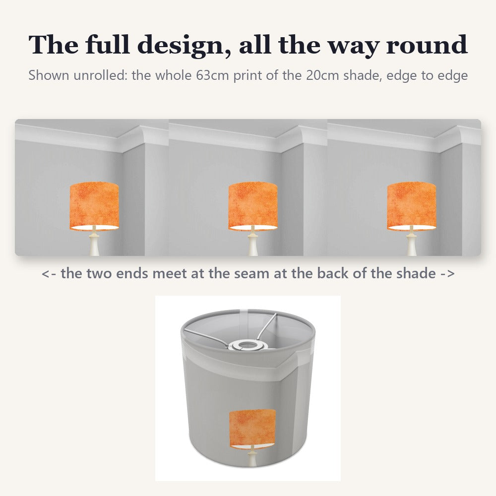 Rustic Orange Textured Pattern lampshade