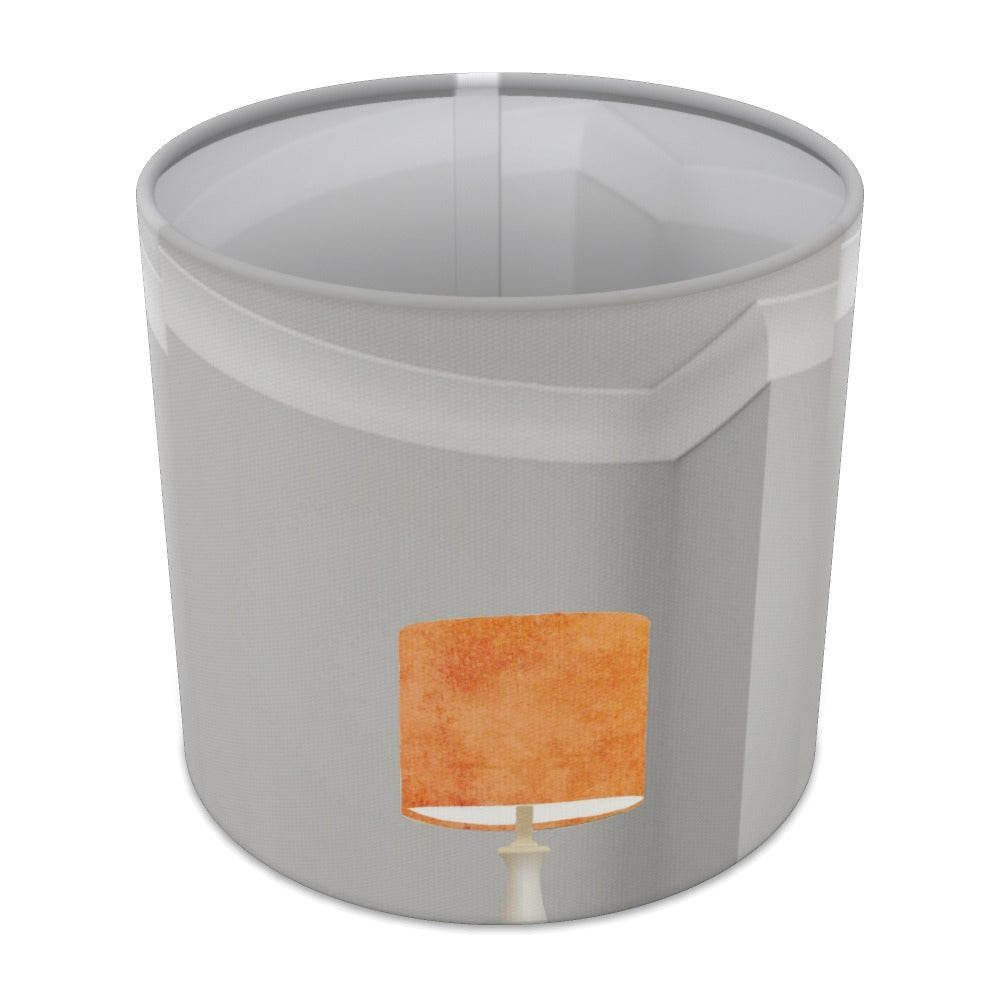 Rustic Orange Textured Pattern lampshade - 20cm Table