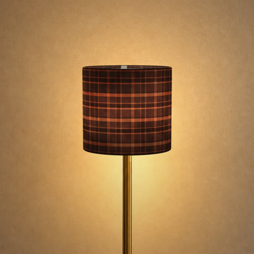 Brown Plaid Pattern lampshade