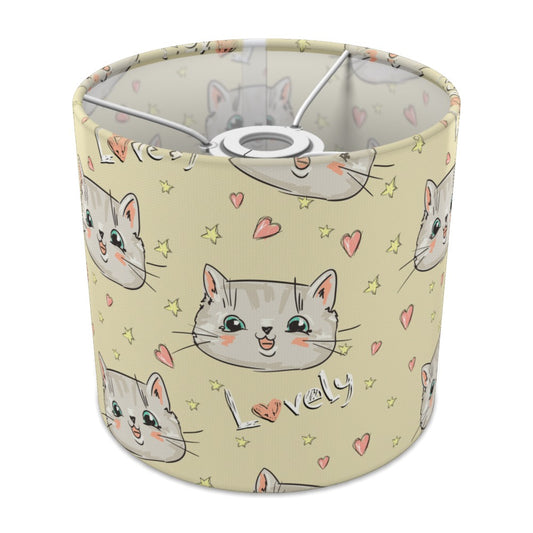 Cute Kitten and Hearts lampshade - 20cm Ceiling