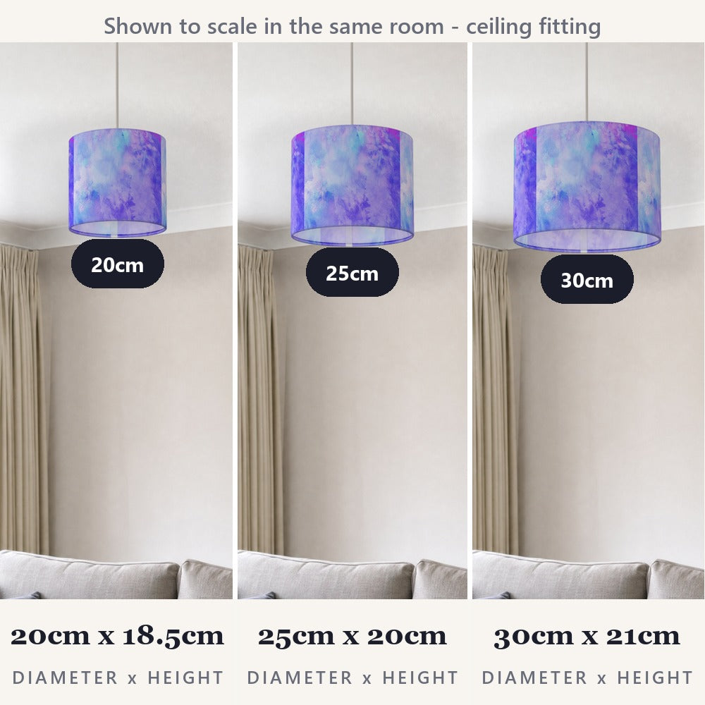 Purple Watercolor Sky lampshade