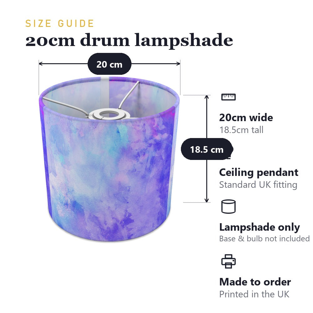 Purple Watercolor Sky lampshade