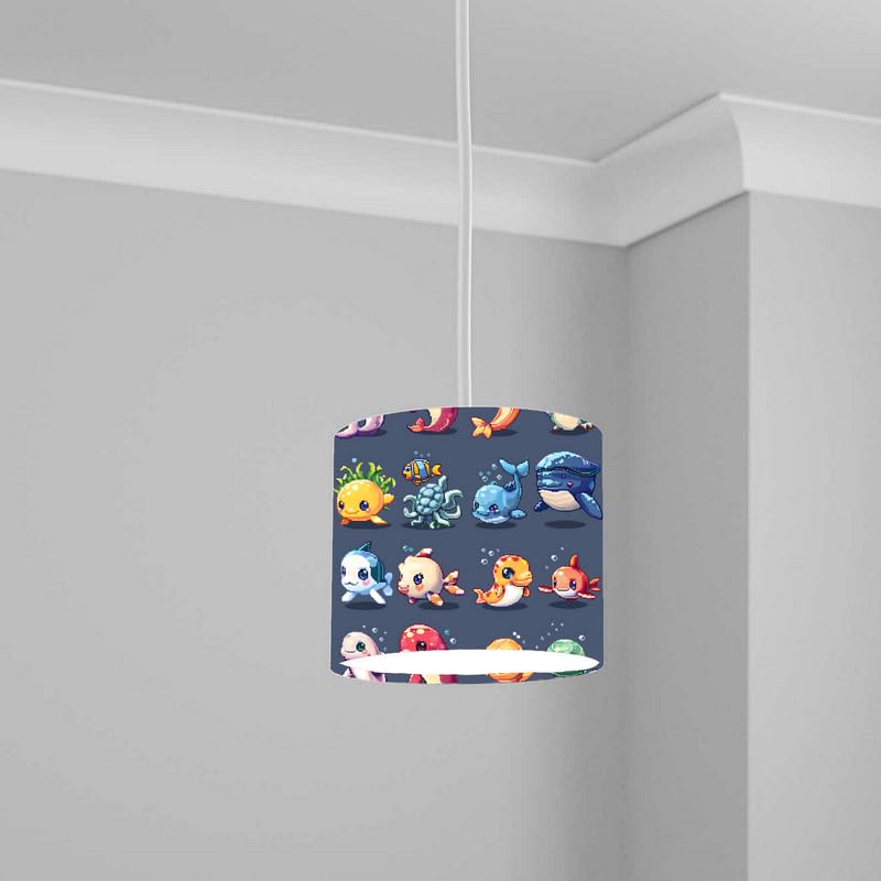 Aquatic Lampshade Kids Bedroom LightShade ver144 20CM X 18.5CM