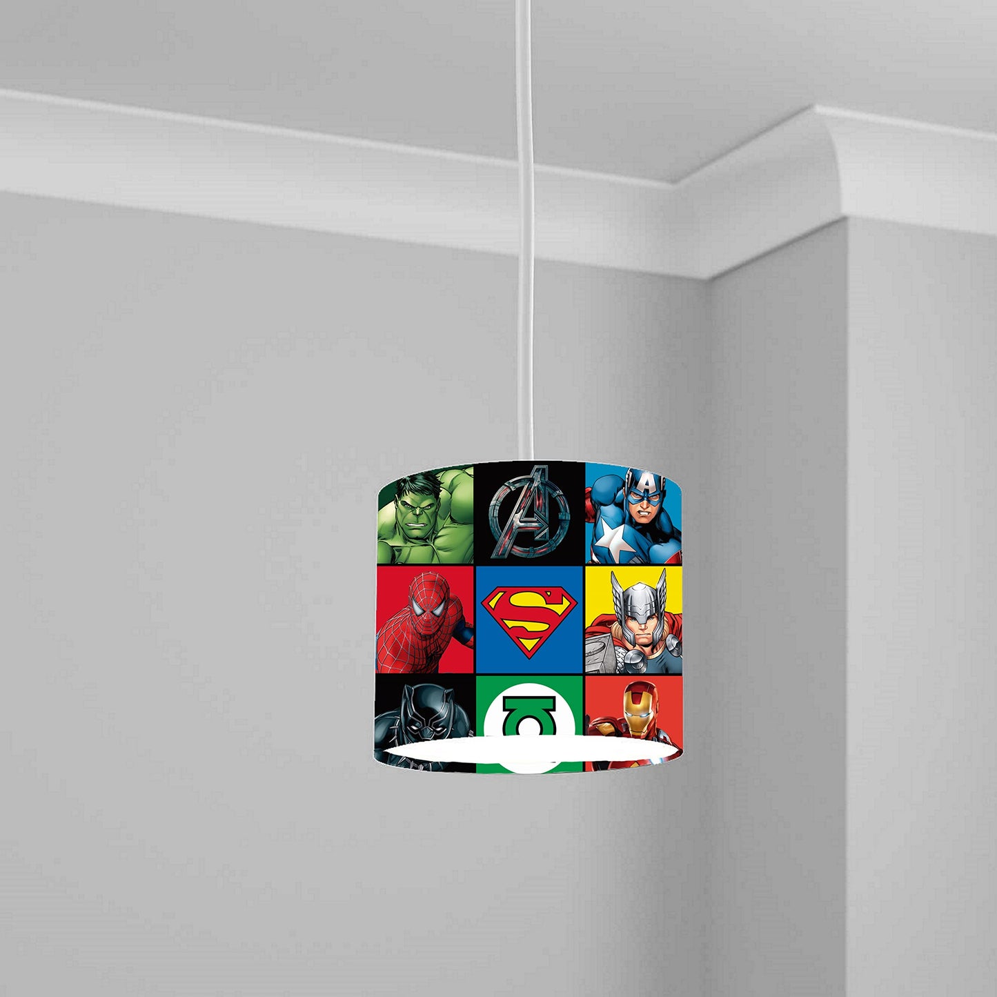 Superhero lampshade Light Shade Lightshade 20CM X 18.5CM