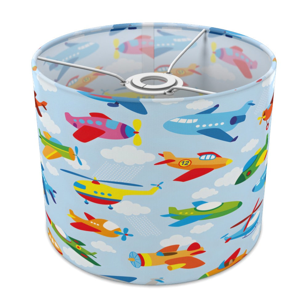 Colorful Helicopter and Airplane Sky lampshade - 25cm Ceiling