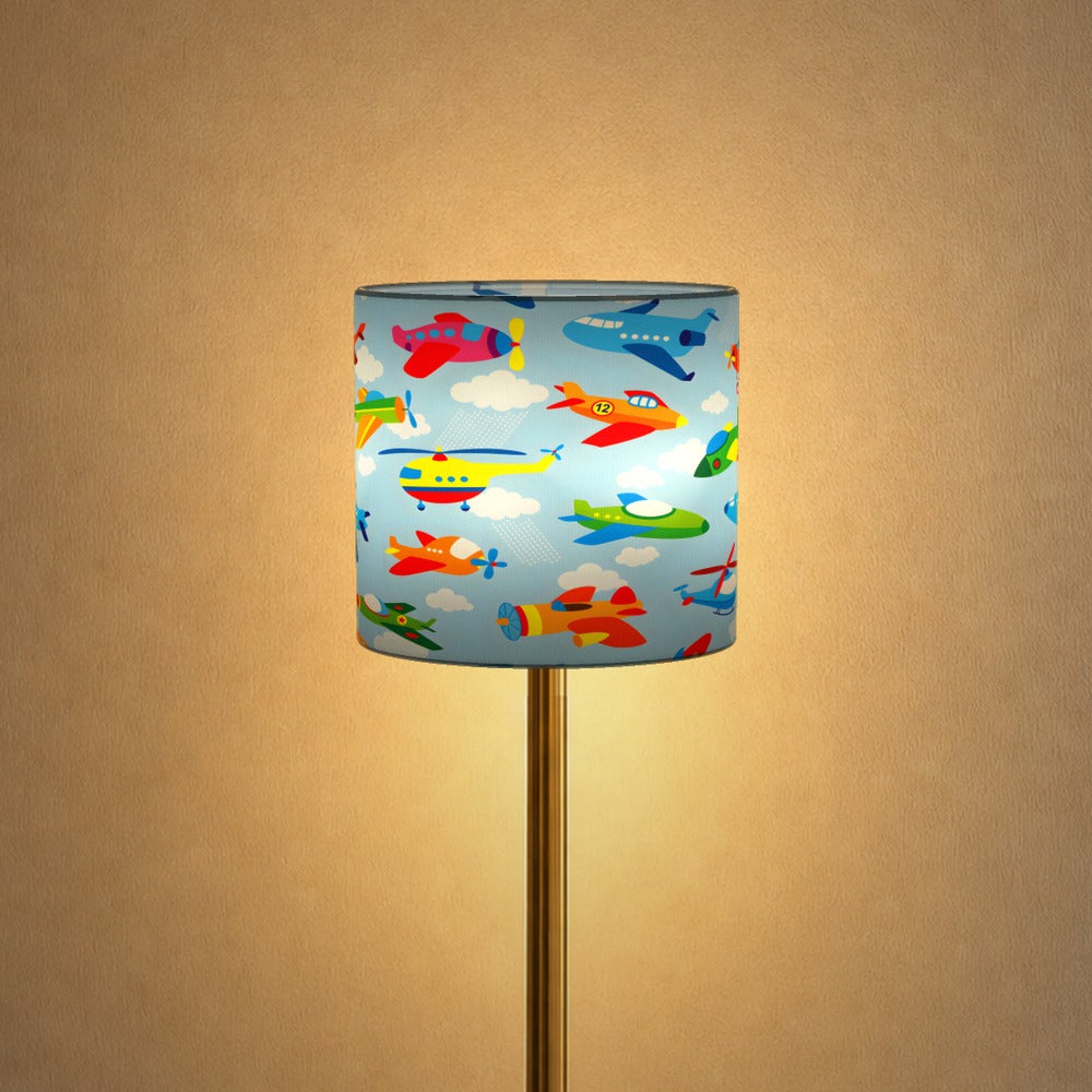 Colorful Helicopter and Airplane Sky lampshade