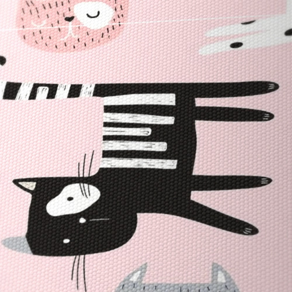 Pink Whimsical Cat lampshade