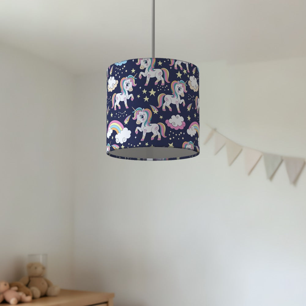 Enchanting Unicorn & Shooting Stars lampshade
