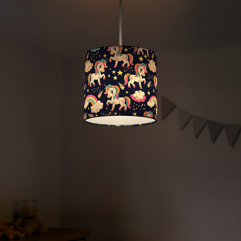 Enchanting Unicorn & Shooting Stars lampshade