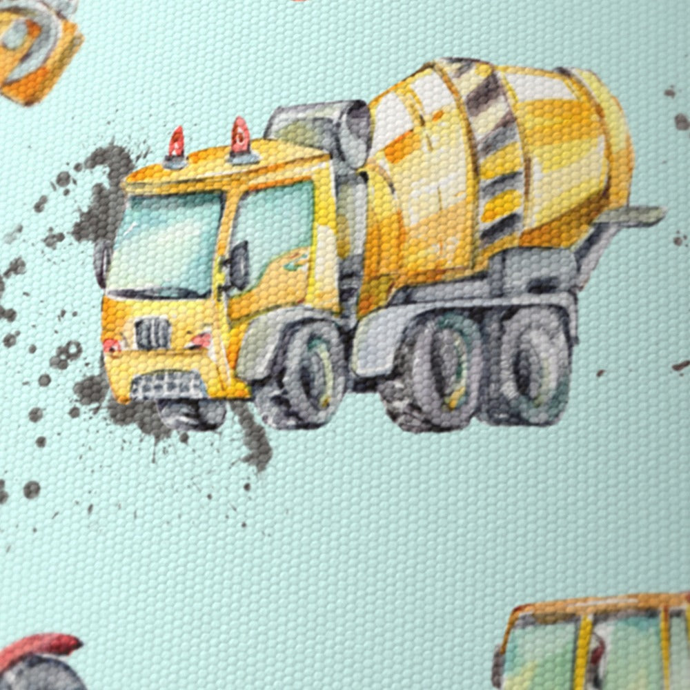 Multicolored Construction Vehicles lampshade