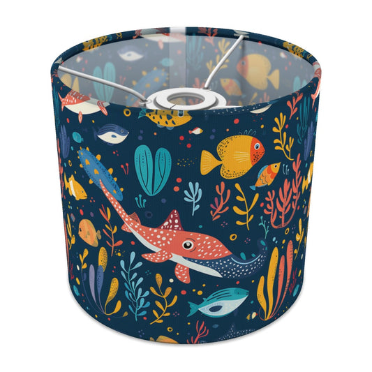 Stingray Fish Coral lampshade - 20cm Ceiling
