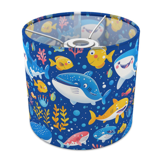 Colourful Sharks lampshade - 20cm Ceiling