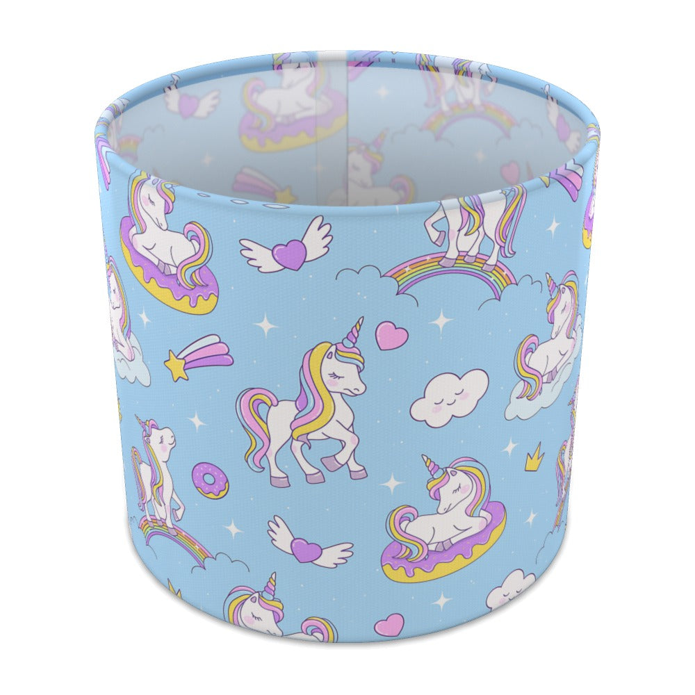 Pastel Unicorn and Rainbow lampshade - 20cm Table