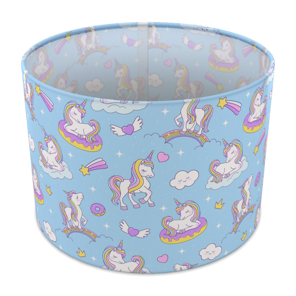 Pastel Unicorn and Rainbow lampshade - 30cm Table