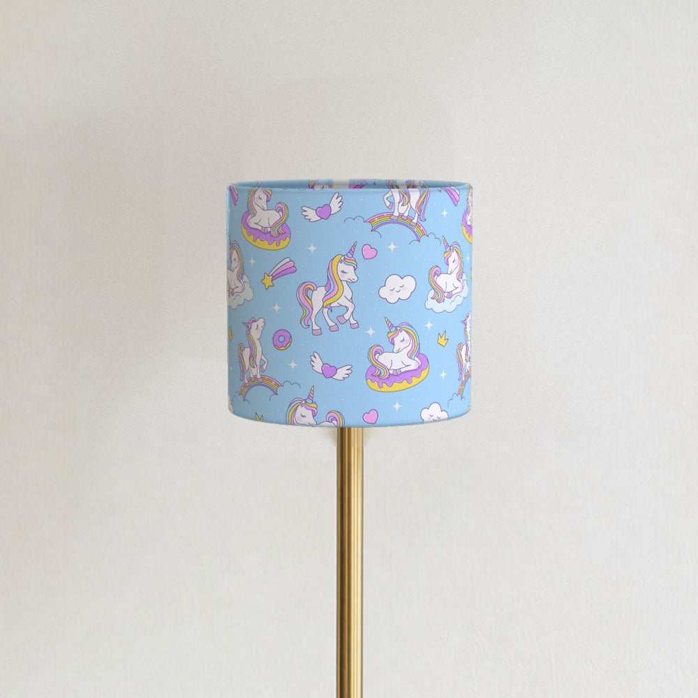 Pastel Unicorn and Rainbow lampshade