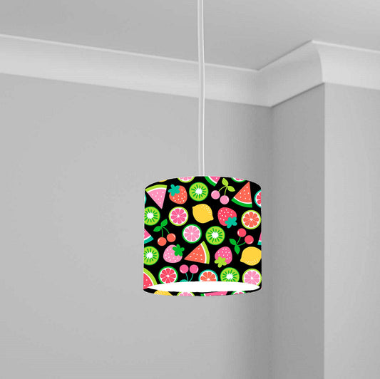 Vibrant Fruit Pattern Ceiling Lampshade Lightshade for Nursery - 20cm x 18.5cm