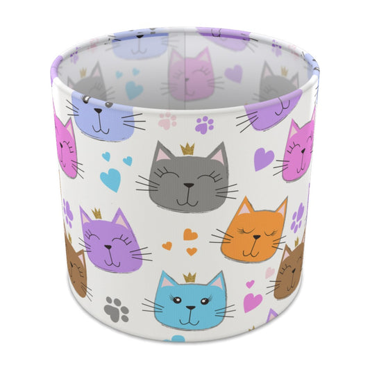 Colorful Cat Faces lampshade - 20cm Table